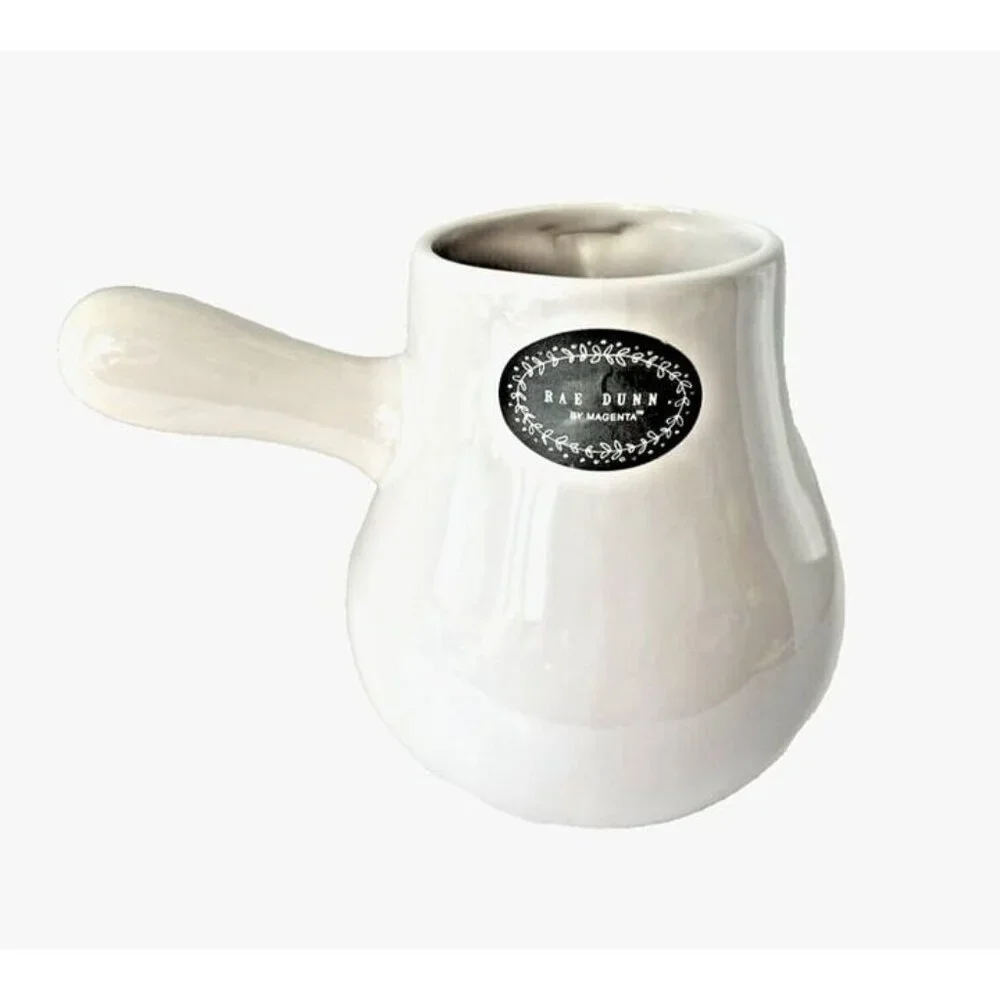 Rae Dunn Artisan Collection Hot Cocoa Pot Pitcher‎ with Handle By Magenta #213
